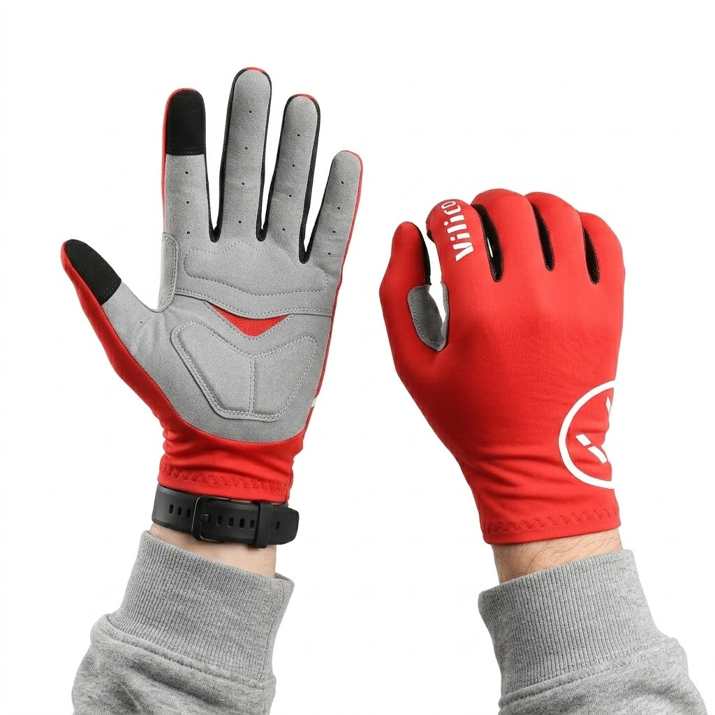 Mountain Biking Gloves Mens - Gants de cyclisme intégraux, respirants et