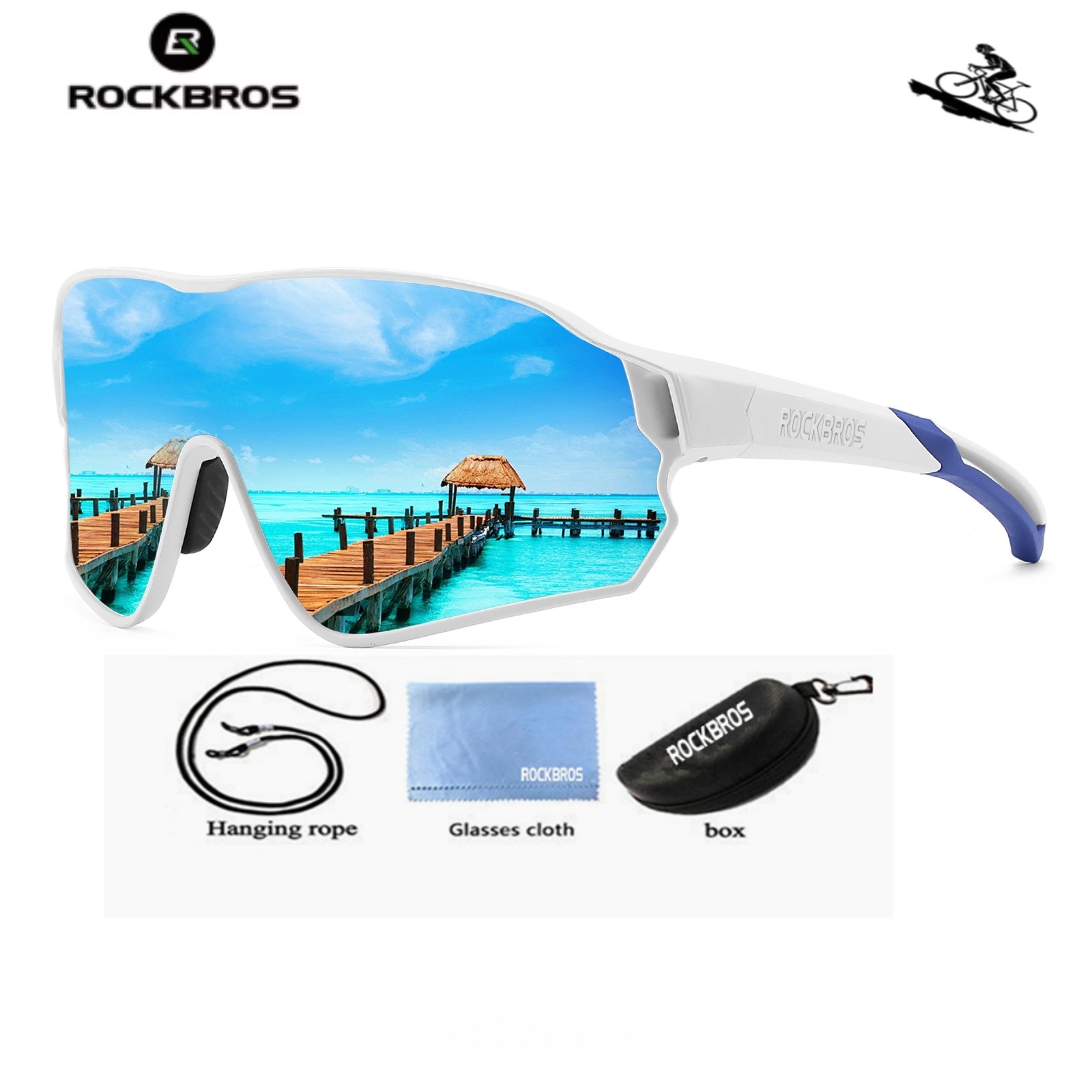 Mountain Biking Glasses - Lunettes de soleil polarisées ROCKBROS pour